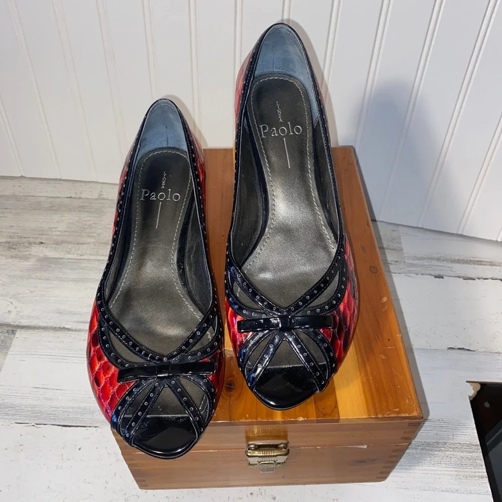Linea Paolo snake print shoes‎ 7.5 narrow
